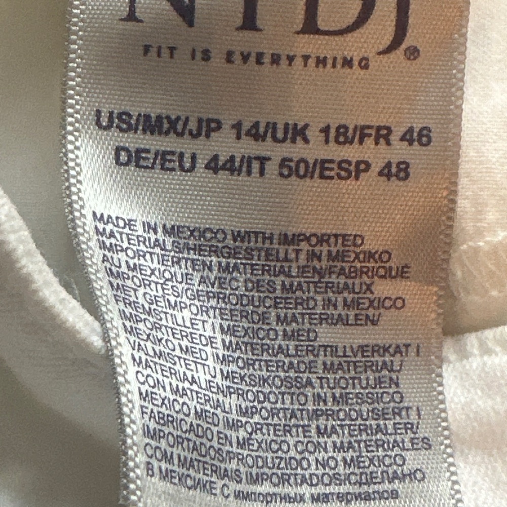 NYDJ AMI Skinny Ankle Jeans “Liftxtuck Technology”-Stretch Mid Rise Women 14! - Picture 14 of 16